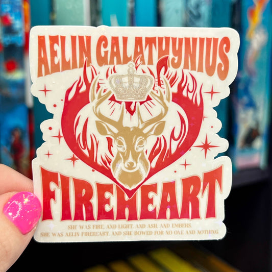 Aelin Galathynius Throne of Glass Holographic Sticker