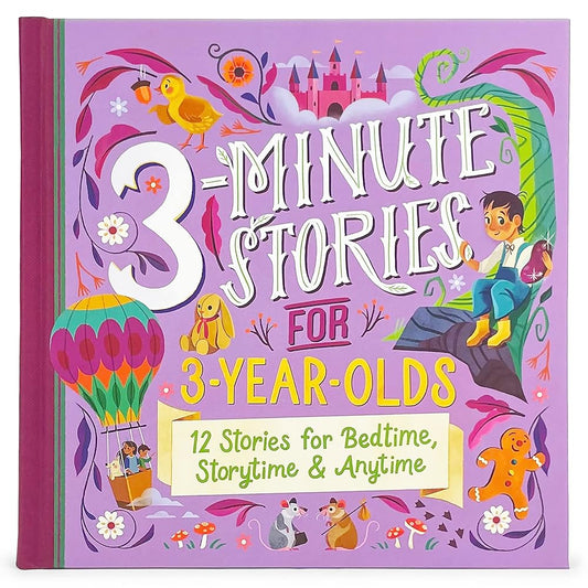 3-Minute Stories for 3-Year-Olds Read-Aloud Treasury, Ages 3-6 cover image