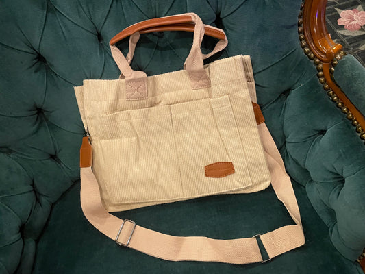 Tan Corduroy bag