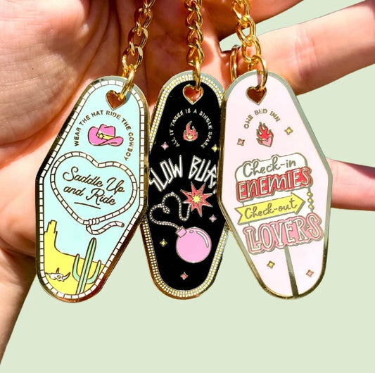 Bookish Keychain - Slow Burn