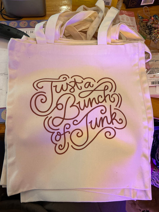 Just a bunch of junk tote