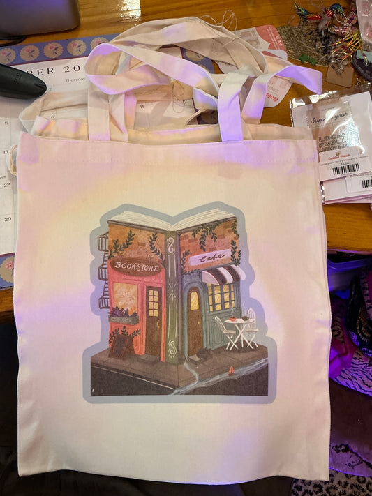 Bookstore cafe tote