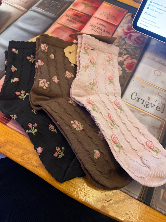 Floral socks